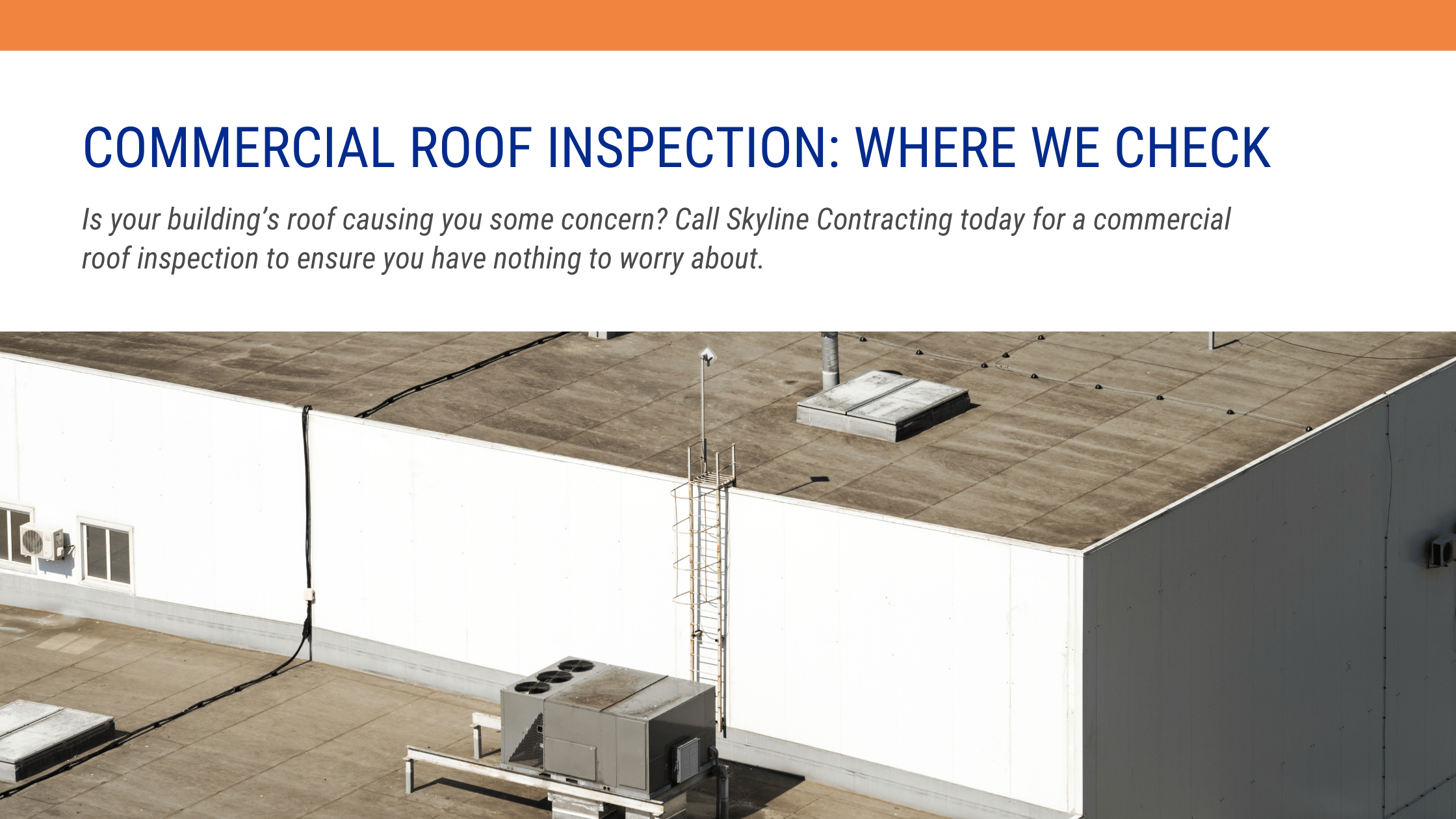 Commercial Roof Inspection