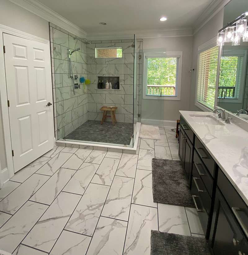 Bathroom after remodeling service from Skyline Contracting