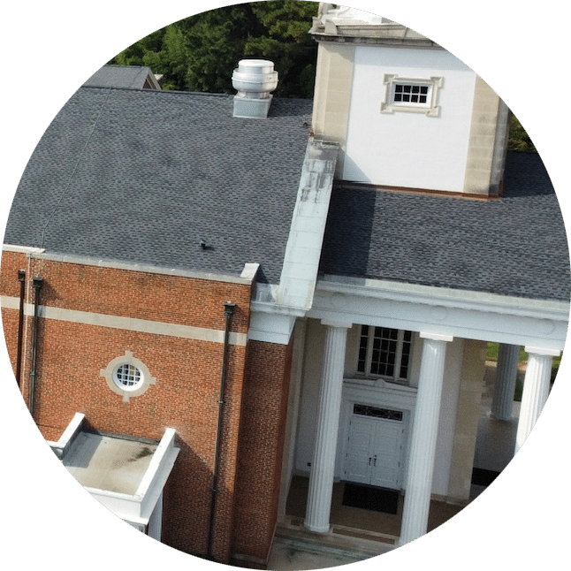 church roofing circular crop