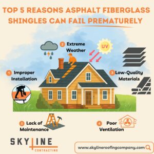 Skyline Asphalt Shingle Failure Graphic