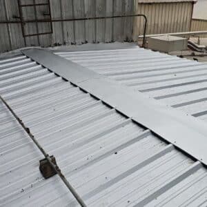 White commercial metal roof in Gainesville, GA