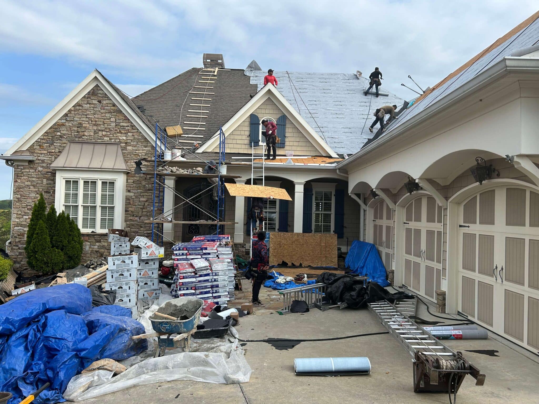 Advanced Roof Protection: Ice & Water Shield Installation by Skyline Contracting in Gainesville, GA